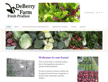 Tablet Screenshot of deberryfarm.com